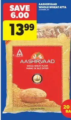 Real Canadian Superstore AASHIRVAAD WHOLE WHEAT ATTA offer