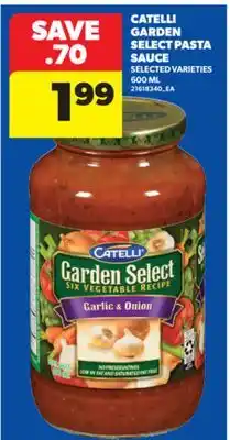 Real Canadian Superstore CATELLI GARDEN SELECT PASTA SAUCE, 600 ML offer