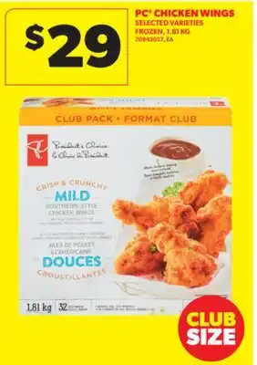 Real Canadian Superstore PC CHICKEN WINGS, 1.81 KG offer