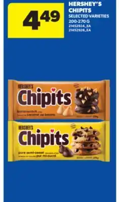 Real Canadian Superstore HERSHEY'S CHIPITS, 200-270 G offer