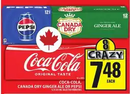 Food Basics COCA-COLA, CANADA DRY GINGER ALE OR PEPSI offer