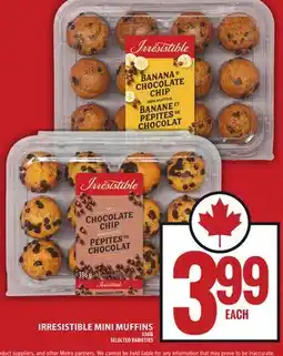 Food Basics IRRESISTIBLE MINI MUFFINS offer