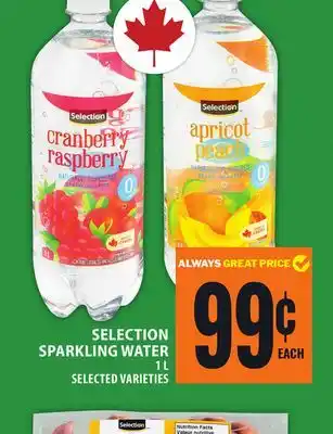 Food Basics SELECTION SPARKLING WATER offer