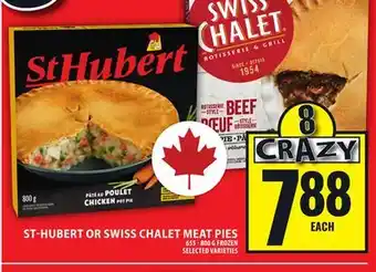 Food Basics ST-HUBERT OR SWISS CHALET MEAT PIES offer