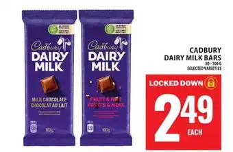 Food Basics CADBURY DAIRY MILK BARS offer