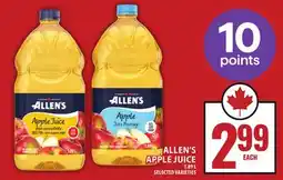 Food Basics ALLEN'S APPLE JUICE offer