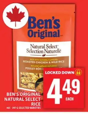 Food Basics BEN'S ORIGINAL NATURAL SELECT RICE offer