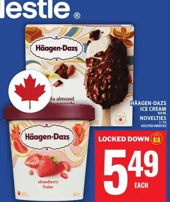 Food Basics HÄAGEN-DAZS ICE CREAM OR NOVELTIES offer