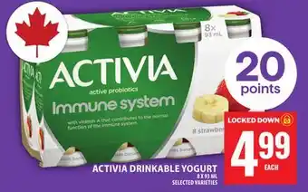 Food Basics ACTIVIA DRINKABLE YOGURT offer