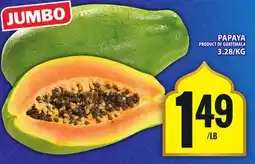 Food Basics PAPAYA offer