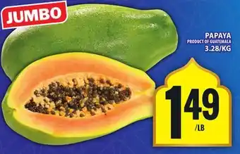 Food Basics PAPAYA offer