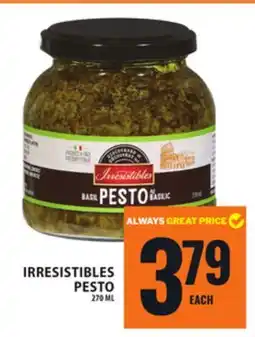 Food Basics IRRESISTIBLES PESTO offer