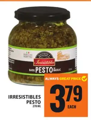 Food Basics IRRESISTIBLES PESTO offer