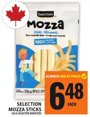 Food Basics SELECTION MOZZA STICKS offer