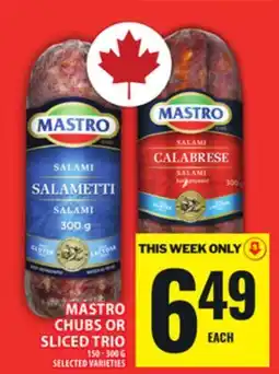 Food Basics MASTRO CHUBS OR SLICED TRIO offer