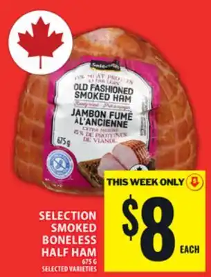 Food Basics SELECTION SMOKED BONELESS HALF HAM offer