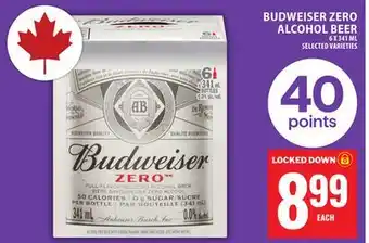 Food Basics BUDWEISER ZERO ALCOHOL BEER offer