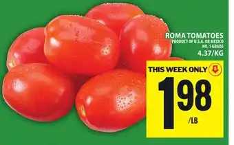 Food Basics ROMA TOMATOES offer