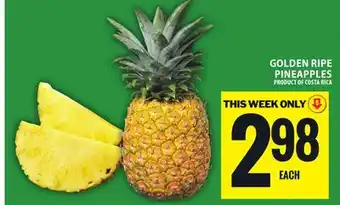 Food Basics GOLDEN RIPE PINEAPPLES offer