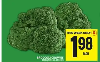 Food Basics BROCCOLI CROWNS offer