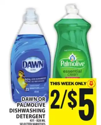 Food Basics DAWN OR PALMOLIVE DISHWASHING offer