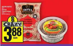 Food Basics NOOR DATES, DIVYA CHICK PEAS offer