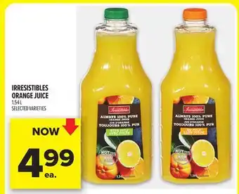 Metro IRRESISTIBLES ORANGE JUICE offer