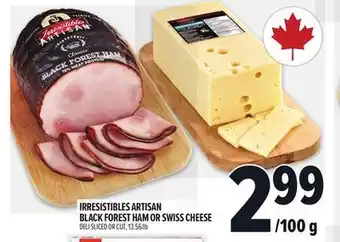 Metro IRRESISTIBLES ARTISAN BLACK FOREST HAM OR SWISS CHEESE offer