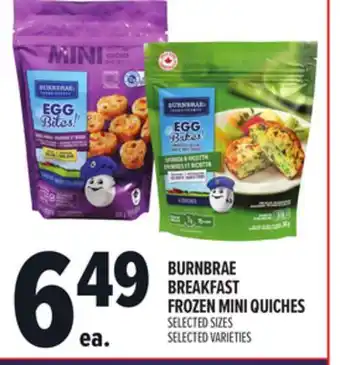 Metro BURNBRAE BREAKFAST FROZEN MINI QUICHES offer