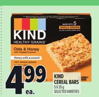 Metro KIND CEREAL BARS offer