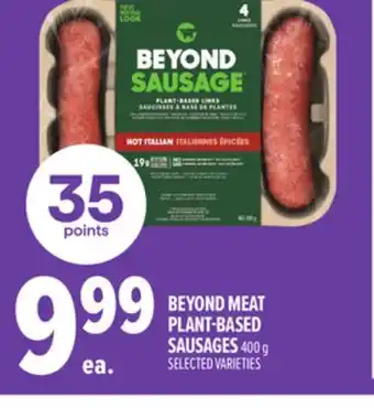 Metro BEYOND MEAT PLANT-BASED SAUSAGES offer