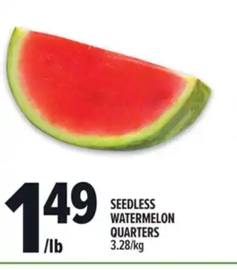 Metro SEEDLESS WATERMELON QUARTERS offer