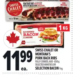 Metro SWISS CHALET OR MONTANA'S PORK BACK RIBS offer