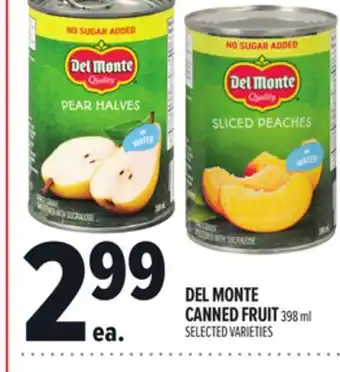 Metro DEL MONTE CANNED FRUIT offer