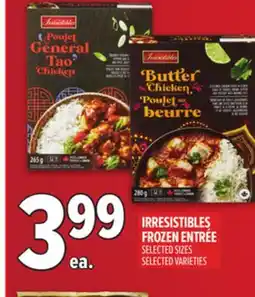 Metro IRRESISTIBLES FROZEN ENTRÉE offer