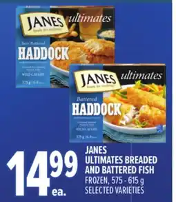 Metro JANES ULTIMATES BREADED AND BATTERED FISH offer