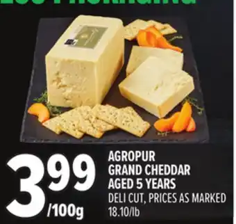 Metro AGROPUR GRAND CHEDDAR AGED 5 YEARS offer