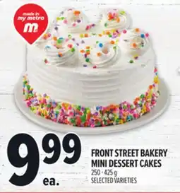 Metro FRONT STREET BAKERY MINI DESSERT CAKES offer