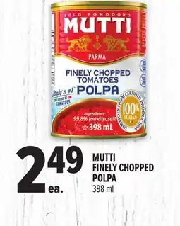 Metro MUTTI FINELY CHOPPED POLPA offer