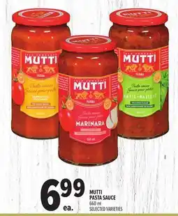 Metro MUTTI PASTA SAUCE offer