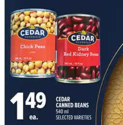 Metro CEDAR CANNED BEANS offer