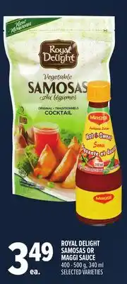 Metro ROYAL DELIGHT SAMOSAS OR MAGGI SAUCE offer