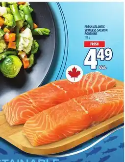 Metro FRESH ATLANTIC SKINLESS SALMON PORTIONS offer