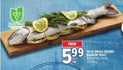 Metro FRESH WHOLE ONTARIO RAINBOW TROUT offer