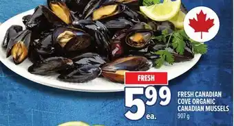 Metro FRESH CANADIAN COVE ORGANIC CANADIAN MUSSELS offer