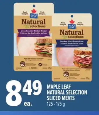 Metro MAPLE LEAF NATURAL SELECTION SLICED MEATS offer