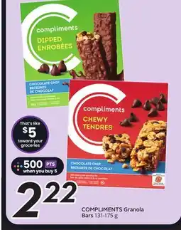 Sobeys COMPLIMENTS Granola Bars offer