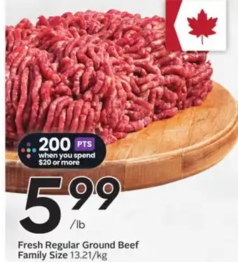 Sobeys Fresh Regular Ground Beef Family Size offer