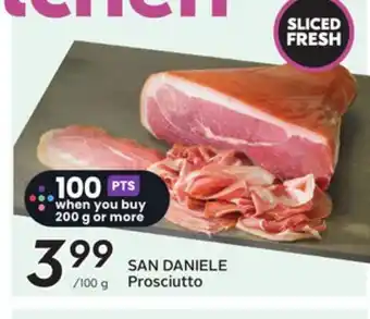 Sobeys SAN DANIELE Prosciutto offer