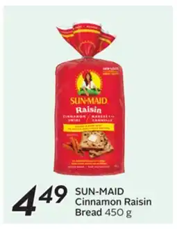 Sobeys SUN-MAID Cinnamon Raisin Bread offer